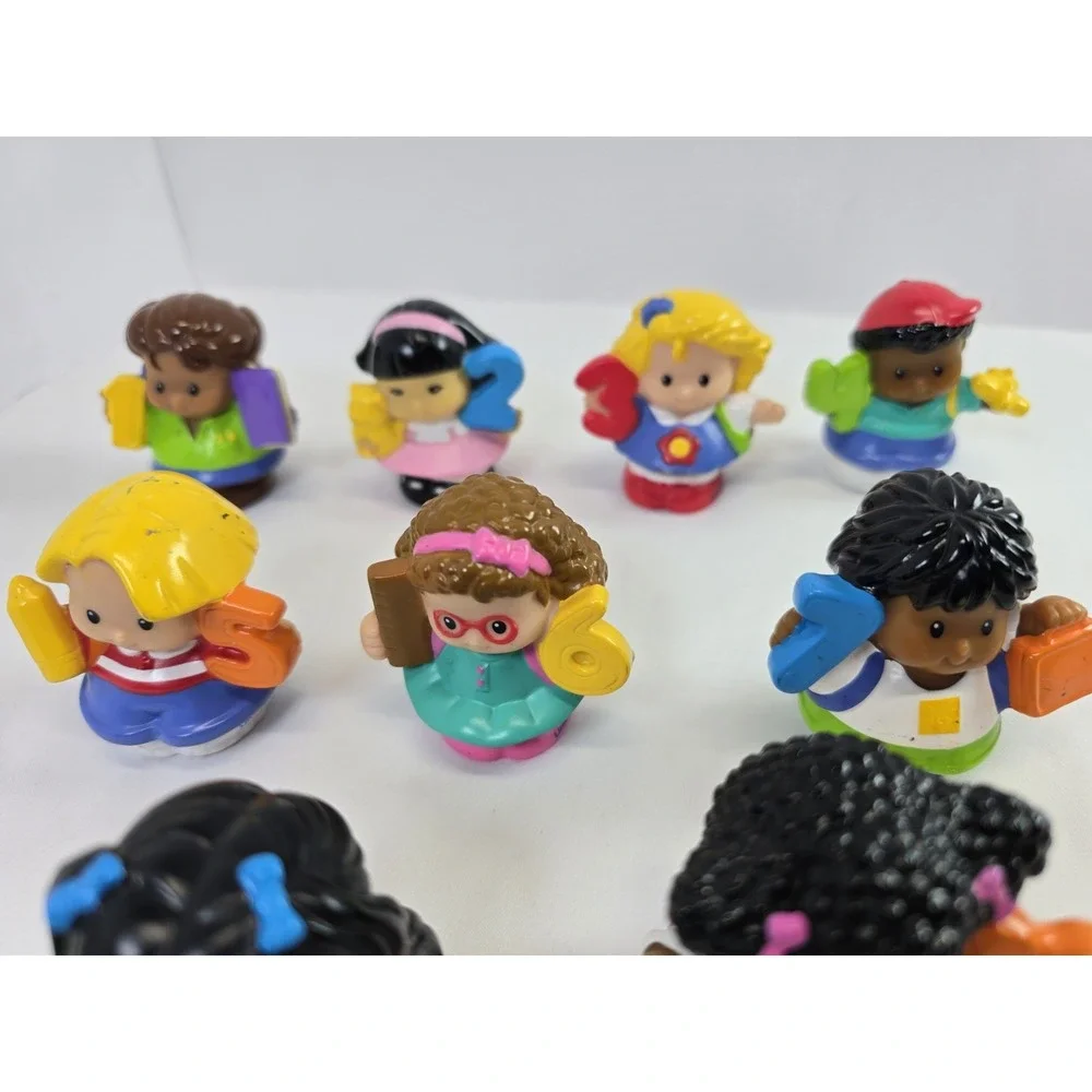 Fisher Price Little People Numbers 1-10 Figures Lot of 9 Missing #8 Counting